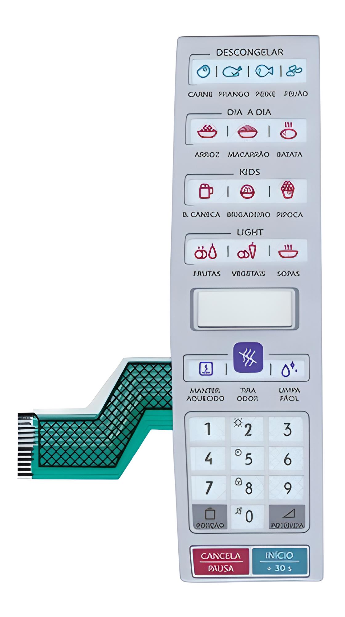 Membrana Teclado De Micro-ondas Brastemp Me 044 - Me044